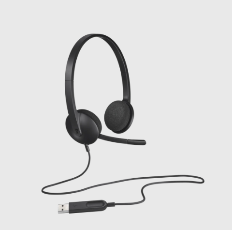 אוזניות Logitech H340 USB