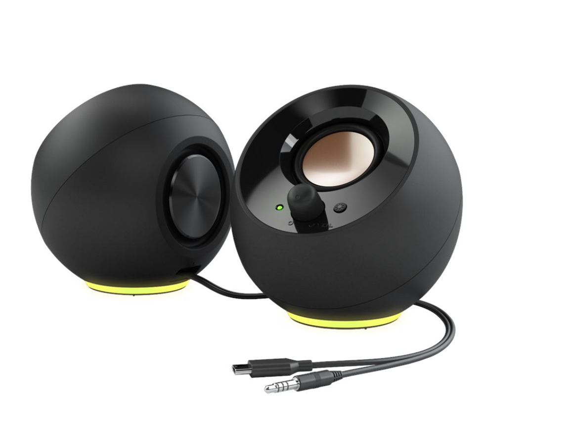 רמקולים בצבע לבן Creative Pebble SE 2.0 USB-C RGB White