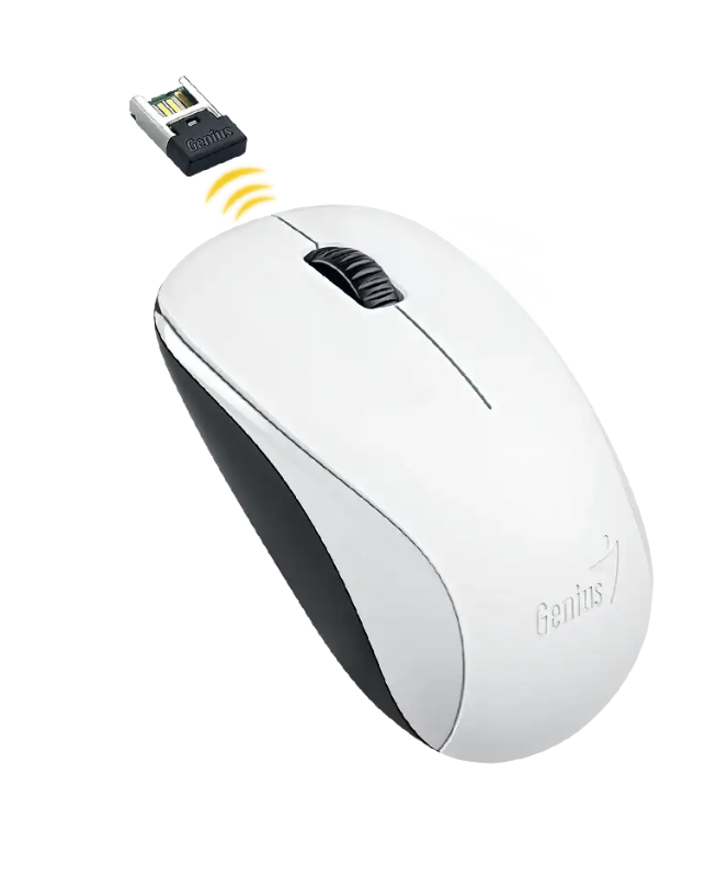 עכבר אלחוטי בצבע לבן Genius NX-7000