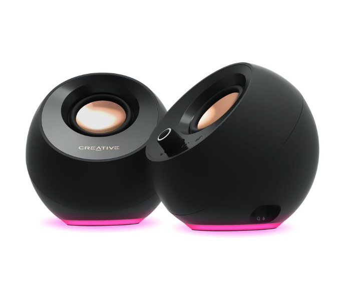 רמקולים בצבע Creative Pebble Pro 2.0 USB-C BT RGB Black