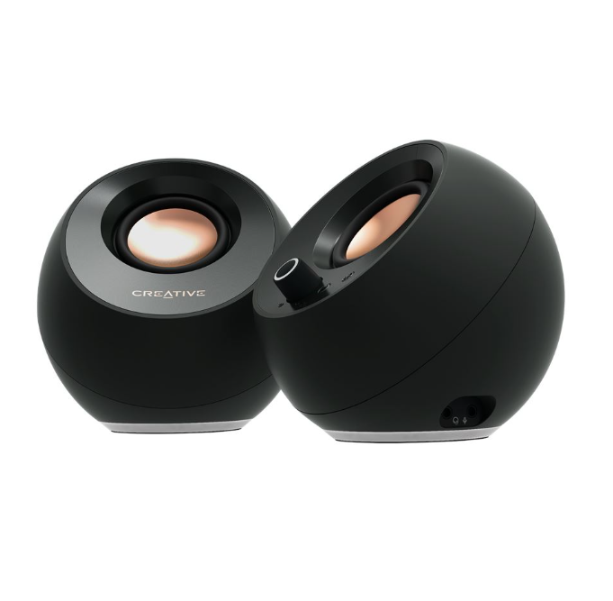 רמקולים בצבע Creative Pebble Pro 2.0 USB-C BT RGB Black