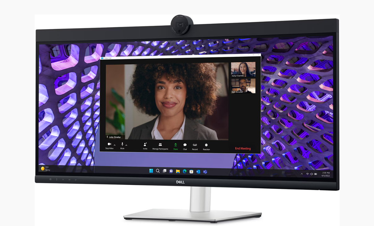 מסך קעור Dell Pro Plus P3424WEB Video Conferencing 34" IPS WQHD Type-C Lan Camera