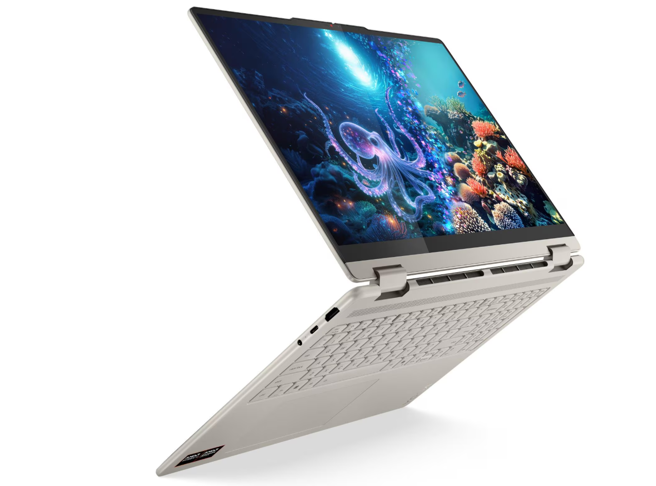 מחשב נייד Lenovo Yoga 7 2-in-1 16AKP10 16'' Ryzen AI 7 350/32G/1TB/Touch/OLED/11H/3YOS