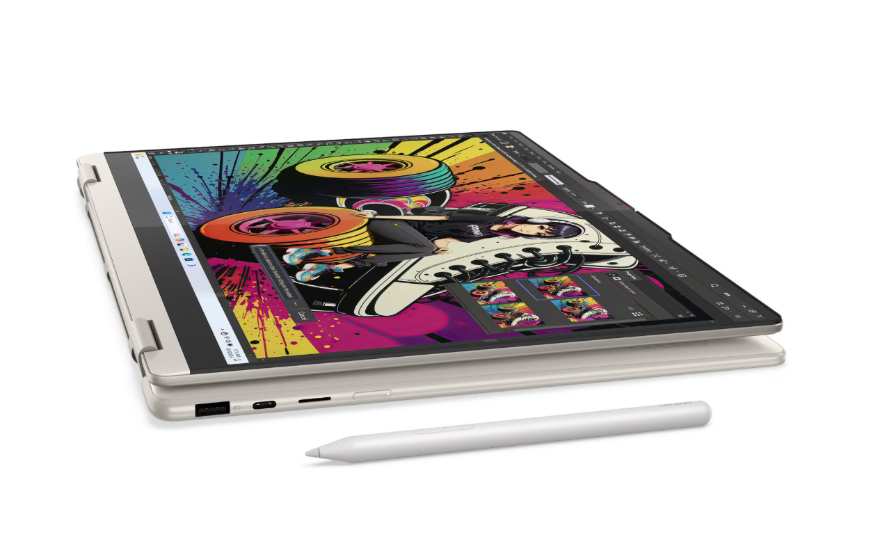 מחשב נייד Lenovo Yoga 7 2-in-1 16AKP10 16'' Ryzen AI 7 350/32G/1TB/Touch/OLED/11H/3YOS