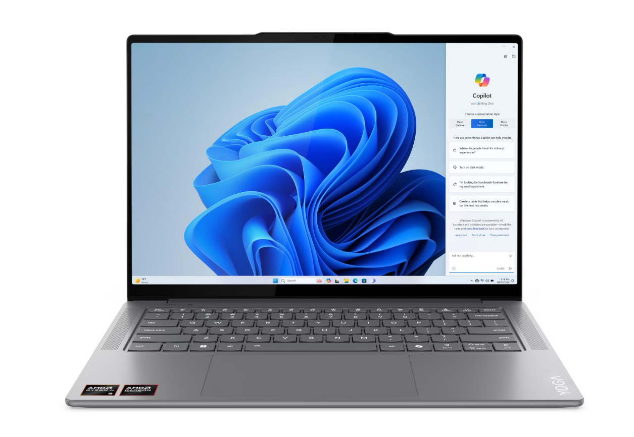 מחשב נייד Lenovo Yoga Pro 7 14ASP9 14.5'' Ryzen AI 9 365/32G/1TB/Touch/11H/3YOS