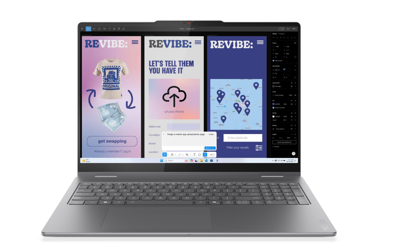 מחשב נייד Lenovo Yoga 7 2-in-1 16ILL10 16'' Ultra 7 258V/32G/1TB/Touch/OLED/11H/3YOS