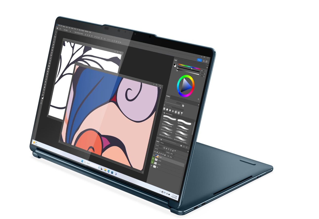 מחשב נייד Yoga Book 9 13IMU9 2x 13.3″ Ultra 7 155H/32G/1TB/Touch/OLED/11P/3YOS