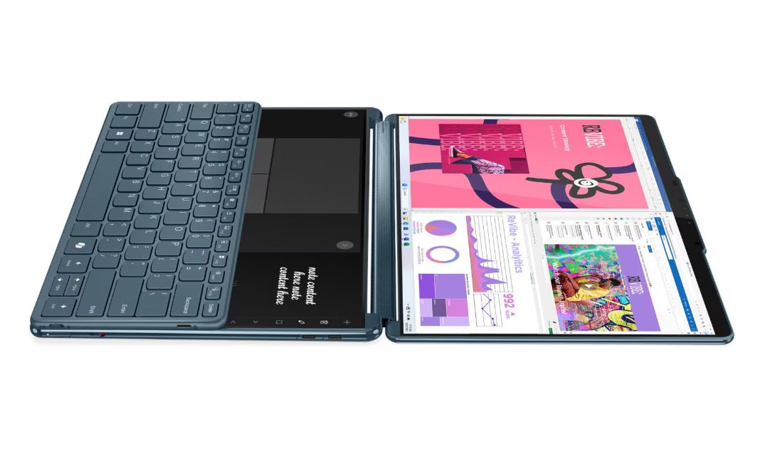 מחשב נייד Yoga Book 9 13IMU9 2x 13.3″ Ultra 7 155H/32G/1TB/Touch/OLED/11P/3YOS