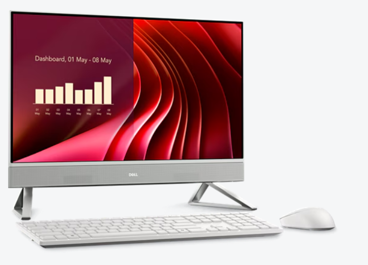 מחשב נייח Dell 24 All-in-One EC24250 Core 7-150U/16GB/1T/11P/3Y-OS