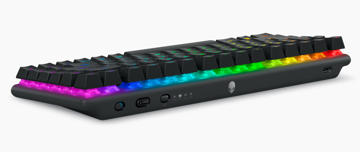 מקלדת גיימינג מכנית אלחוטית Dell Alienware Pro Wireless Gaming Keyboard Dark Side of the Moon