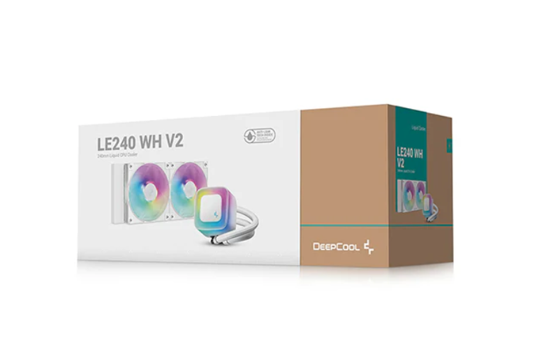 קירור נוזלי לבן DeepCool LE240 V2 ARGB 360mm