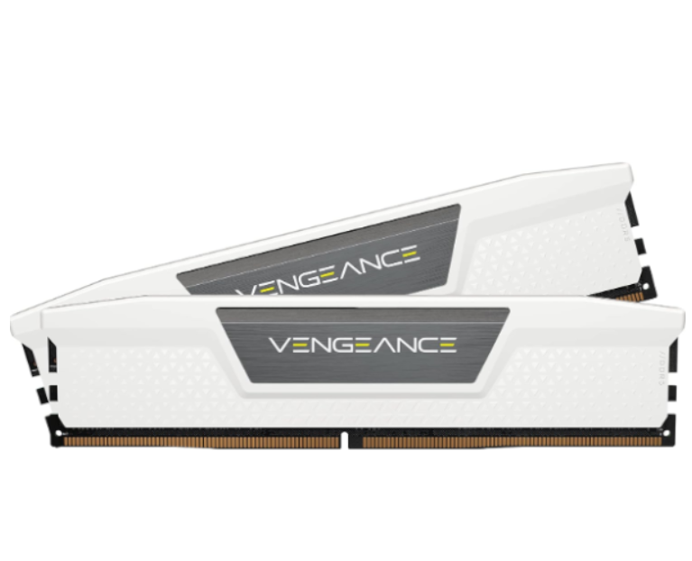 זיכרון לנייח בצבע לבן Corsair Vengeance 32GB 2X16 DDR5 6000Mhz White