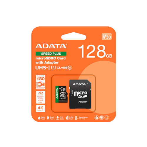כרטיס זיכרון ADATA Speed Plus 128GB Ultra SDXC